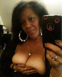 Nude, shaved black mummy,